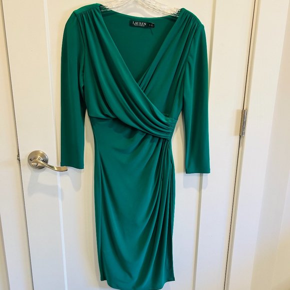 Ralph Lauren Emerald Green Work Dress - Picture 1 of 3